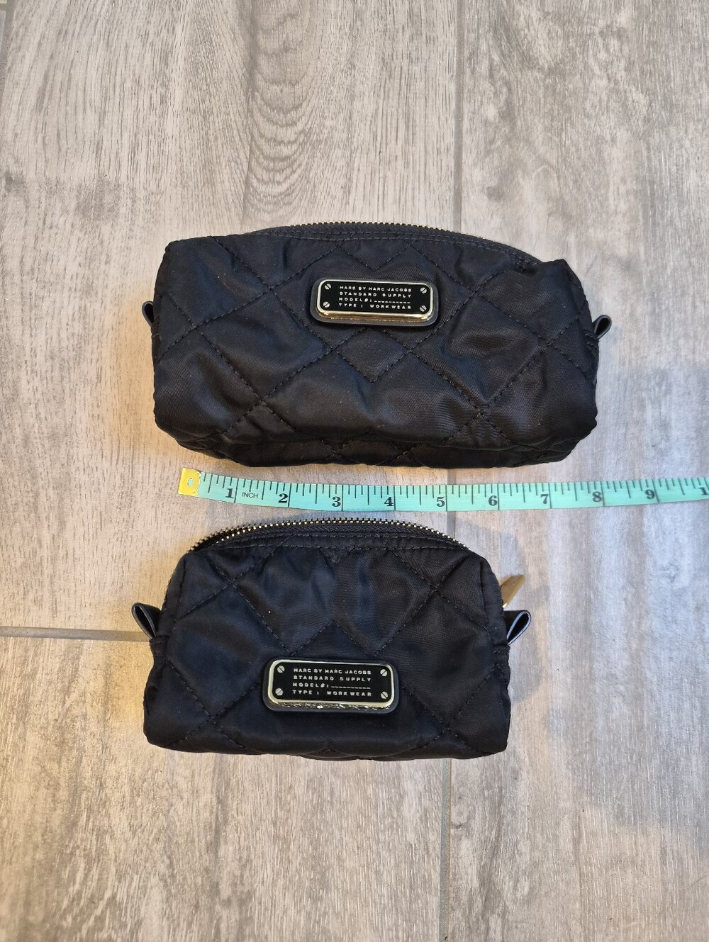 Black Quilted Nylon Cosmetic Pouch by Marc Jacobs - Picture 5 of 7